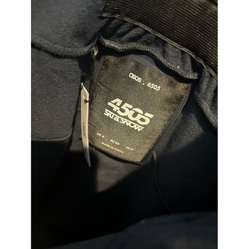 ASOS 4505 Ski Scoop Front All in One Navy With Zipper Stirrup Women's Size 2 - Picture 10 of 13